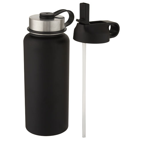 Bouteille de sport isotherme Supra 1 l avec couche de cuivre et 2 couvercles