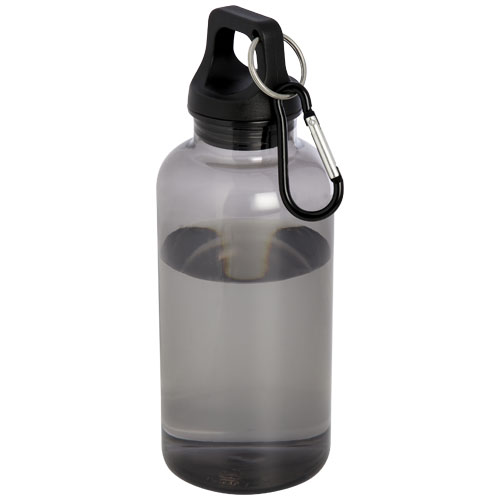Bouteille d'eau Oregon de 400 ml en plastique recyclé avec mousqueton