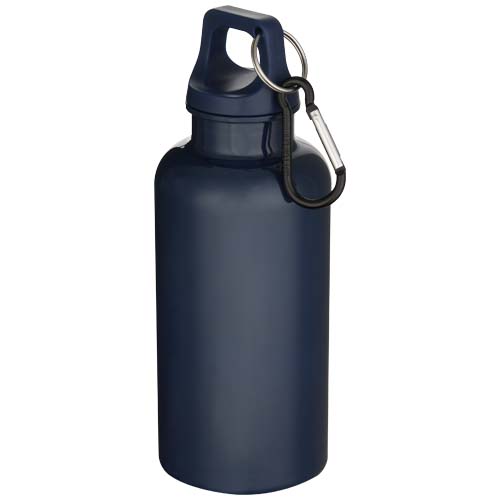 Bouteille d’eau Oregon de 400 ml en plastique recyclé uni certifié RCS avec mousqueton