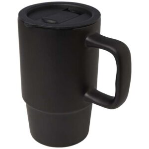 Mug Carter en céramique de 450 ml avec couvercle en plastique