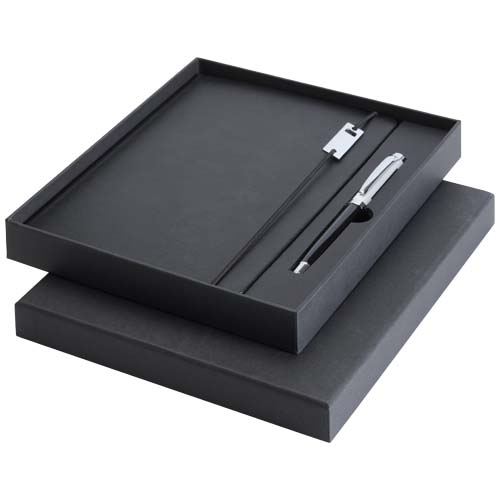 Ensemble carnet à couverture rigide A5 et stylo roller Legato Elegance