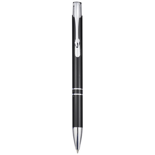 Stylo bille en aluminium recyclé Moneta (encre noire)
