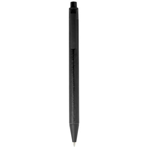 Stylo bille Chartik monochromatique en papier recyclé avec finition mate (encre noire)