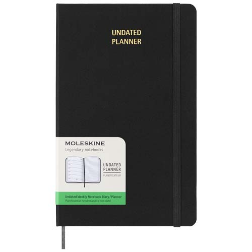 Agenda L hebdomadaire non daté Moleskine à couverture rigide