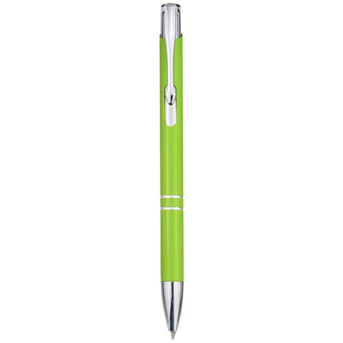 Stylo bille en aluminium recyclé Moneta (encre bleue)