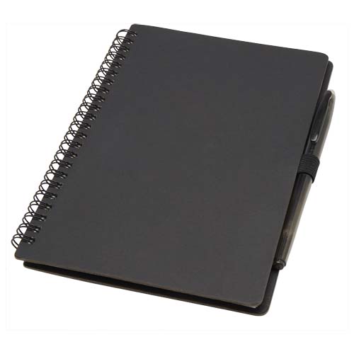 Carnet A5 à couverture souple réutilisable et parure de stylos Slate (encre noire)