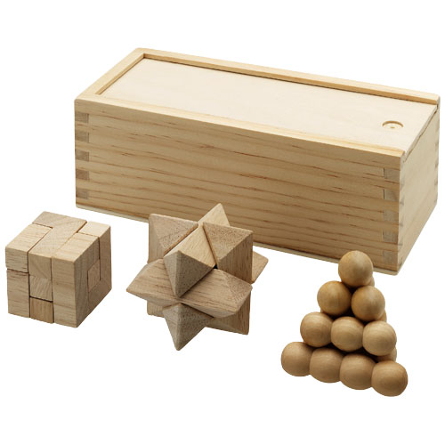 Casse-tête chinois Brainiac 3 pièces en bois
