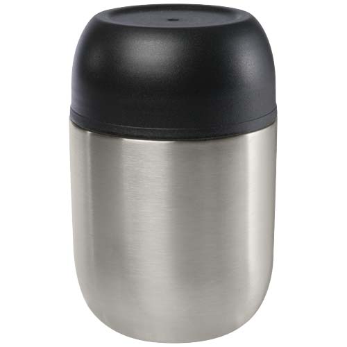 Boîte-repas Supo en acier inoxydable recyclé à double paroi de 480 ml avec cuillère pliable