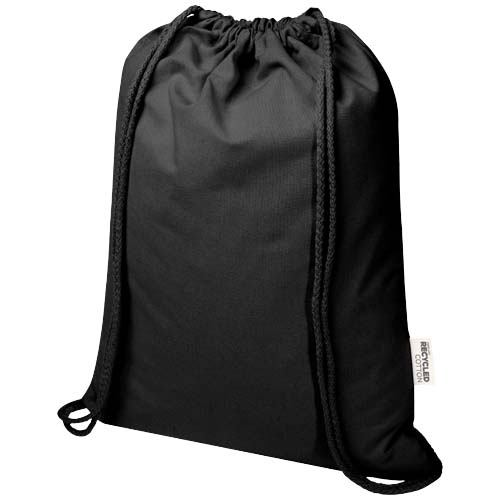 Sac de 5 L avec cordon Oregon Blend en coton recyclé 140 g/m² certifié GRS