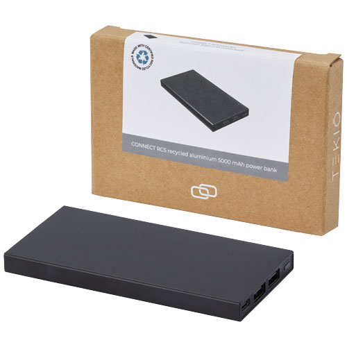 Batterie de secours Connect de 5 000 mAh en aluminium recyclé