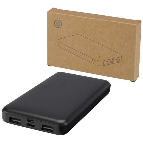 Batterie de secours Intan de 10 000 mAh et 10 W en plastique recyclé