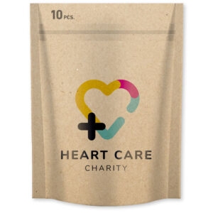 10 pansements avec pochette en papier imprimé en couleur