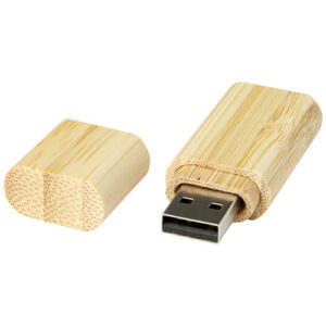 Clé USB 2.0 en bambou avec porte-clés
