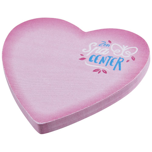Post-its recyclés Sticky-Mate® en forme de cœur
