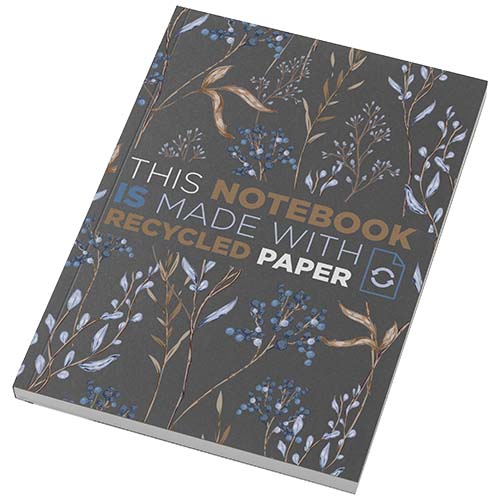 Cahier Novella Austen A5 recyclé à couverture souple de 100 feuilles