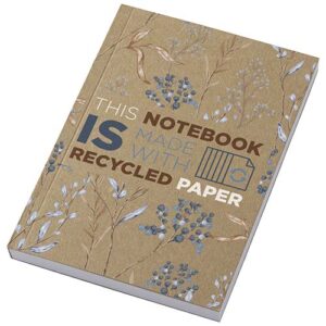 Carnet A6 à couverture souple recyclée en kraft Novella Austen avec 100 feuilles