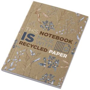 Carnet A6 à couverture souple recyclée en kraft Novella Austen avec 50 feuilles