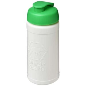Bouteille de sport Baseline Rise de 500 ml recyclée avec couvercle rabattable