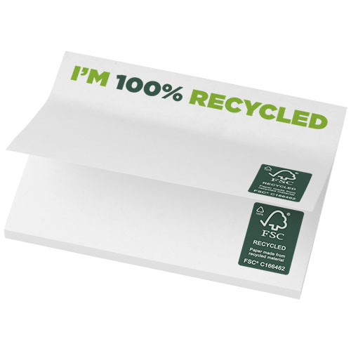 Mémos autocollants recyclés 100 x 75 mm Sticky-Mate®