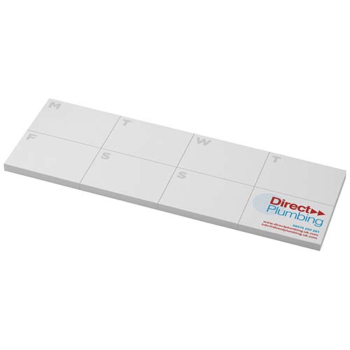 Notes autocollantes recyclées Sticky-Mate® avec agenda imprimé