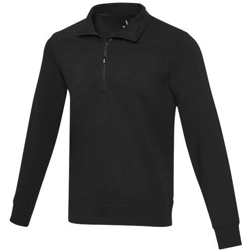 Sweater unisexe Aware™ recyclé à fermeture quart de zip
