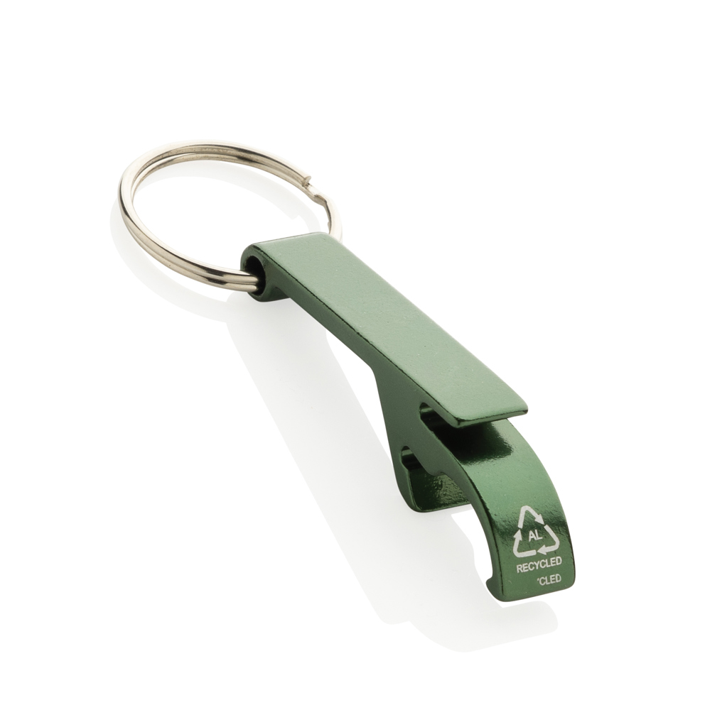 Porte-clés décapsuleur en aluminium recyclé RCS