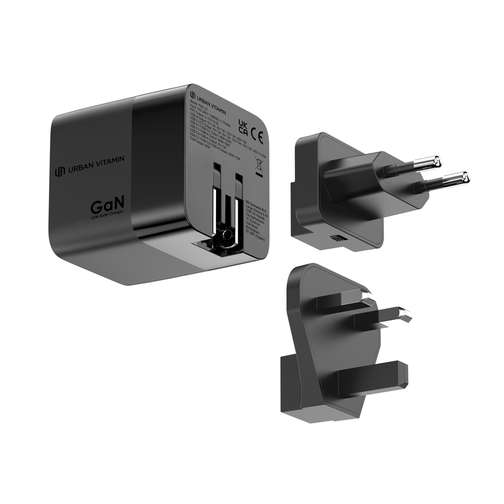 Chargeur 65W GaN avec câble Urban Vitamin Mendocino