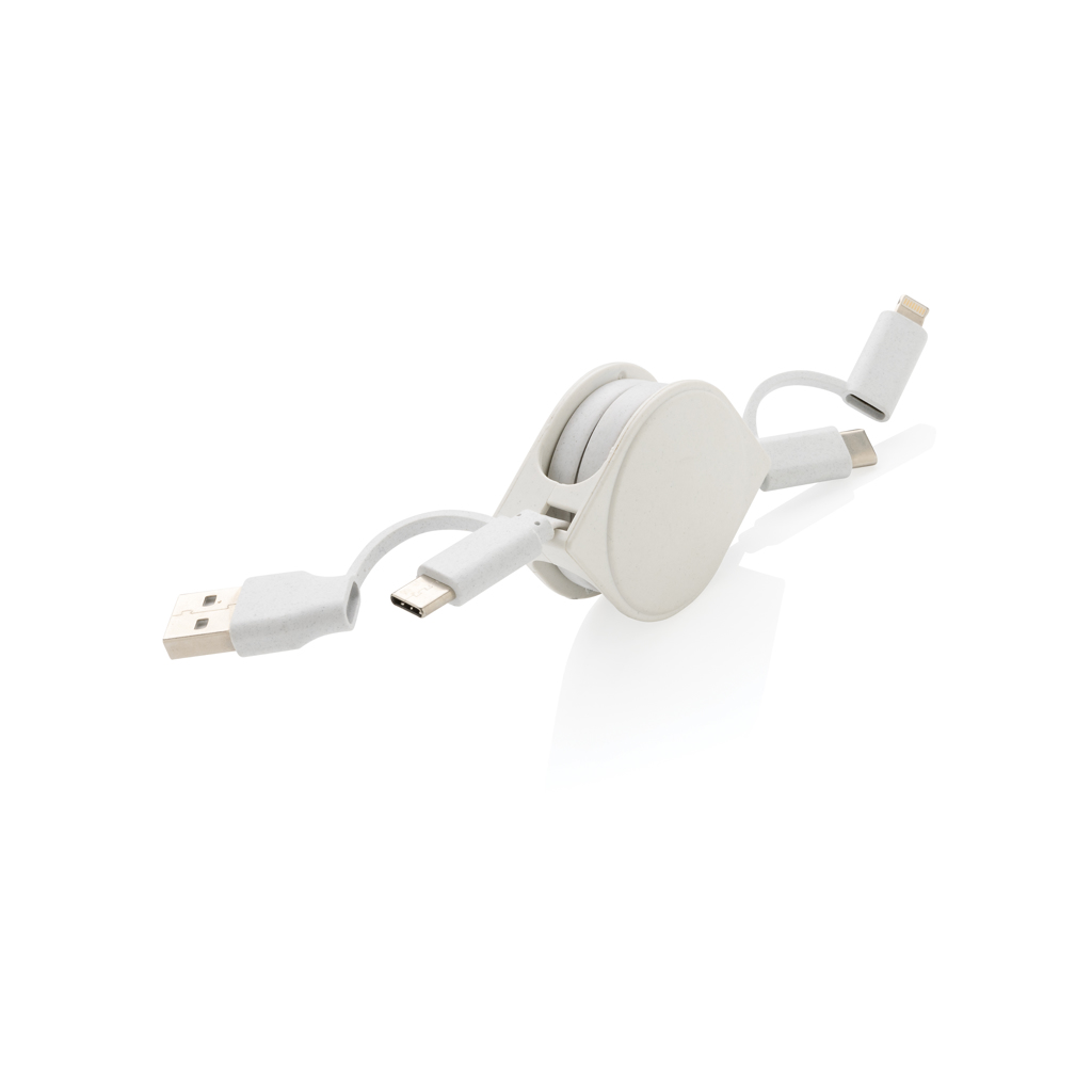 Cable 6 en 1 en TPE et plastique recyclé RCS