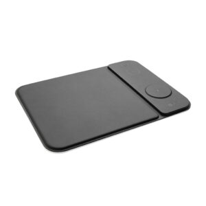 Tapis de souris chargeur 15W 3 en 1 en PU RCS Swiss peak