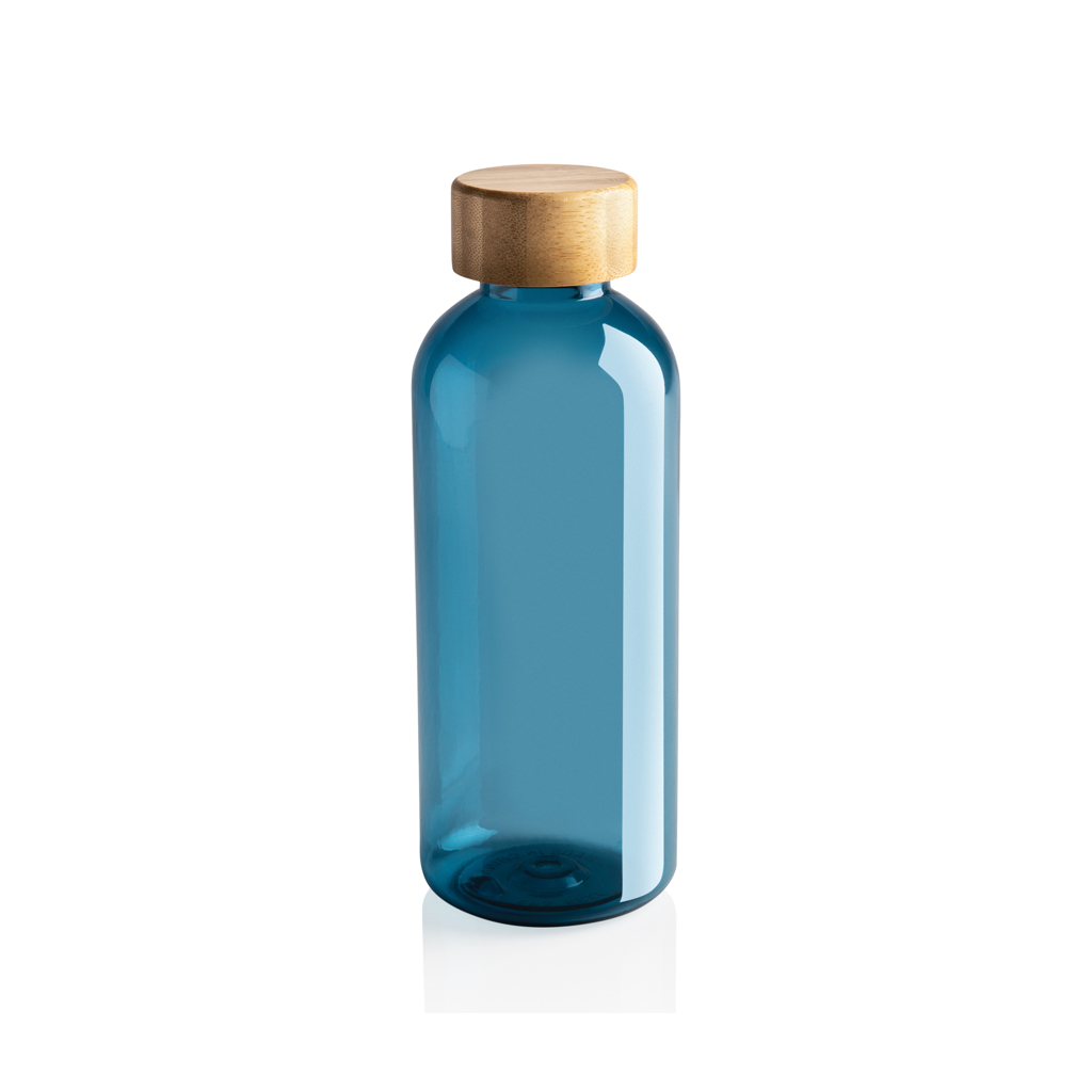 Bouteille 600ml en rPET RCS avec couvercle en bambou