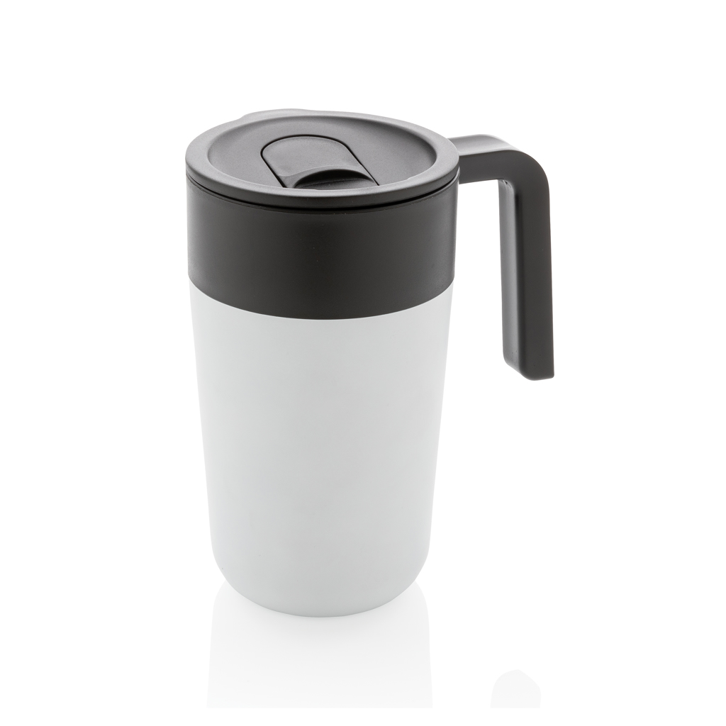 Tasse en acier inoxydable et PP recyclé GRS avec poignée