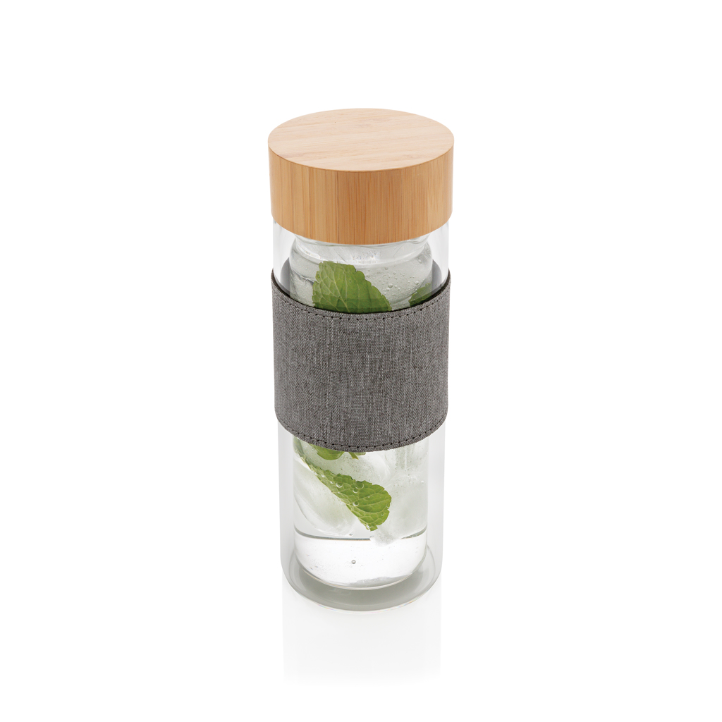 Bouteille à double paroi en verre Impact