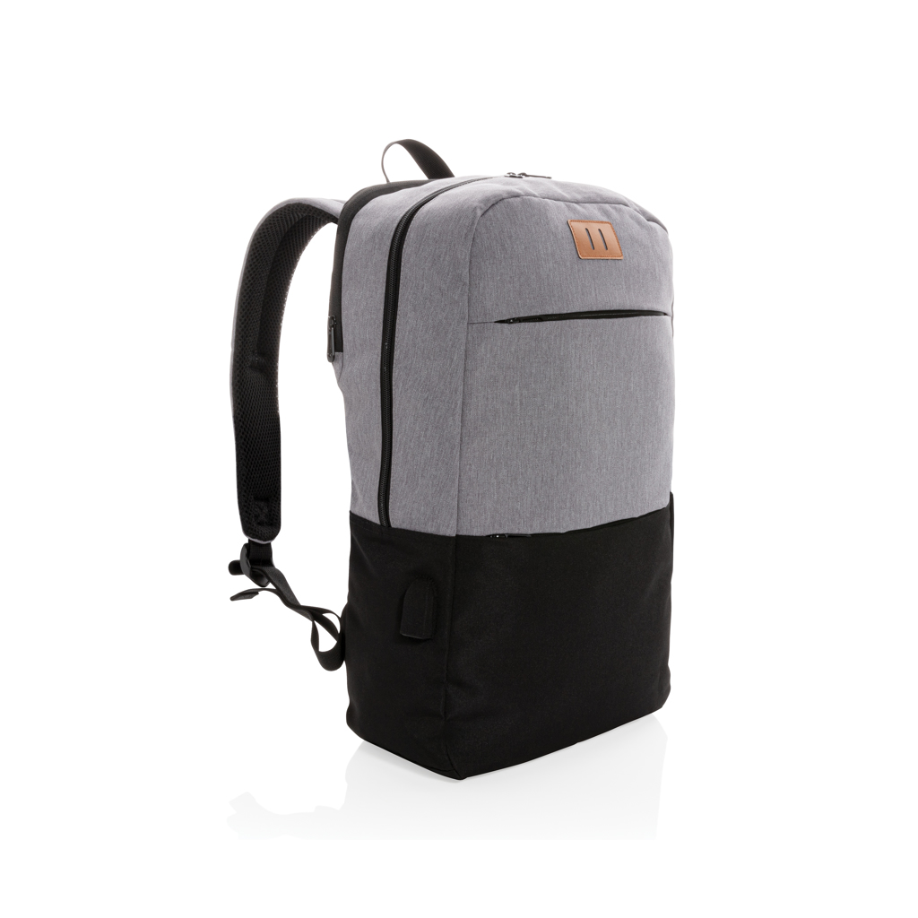 Sac à dos ordinateur 15,6' avec USB et anti RFID