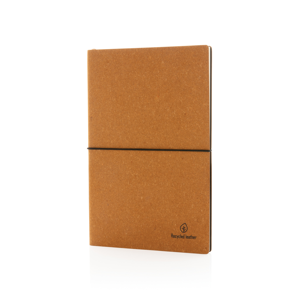 Carnet de notes A5 en cuir recyclé GRS