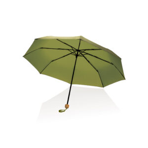Mini parapluie 20.5' rPET 190T poignée bambou Impact AWARE