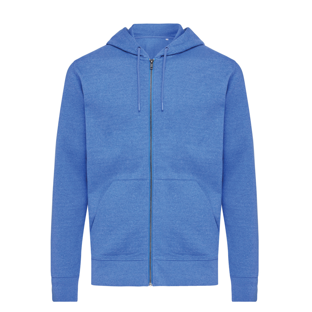 Sweat à capuche avec zip en coton recyclé IQONIQ Abisko
