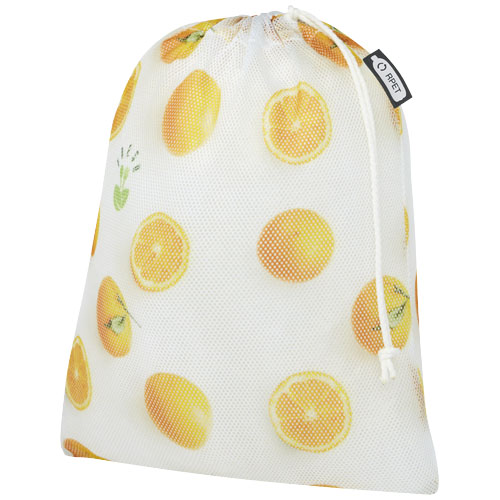 Sac de courses en polyester recyclé de 25 x 32 cm à sublimation