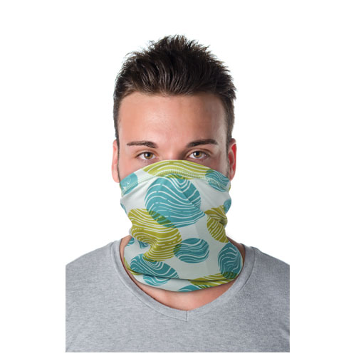 Écharpe multi-usages Mia avec impression par sublimation, technologie Coolmax et ourlets