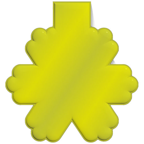 Aimant réfléchissant en PVC en forme de flocon de neige M-10 RFX™