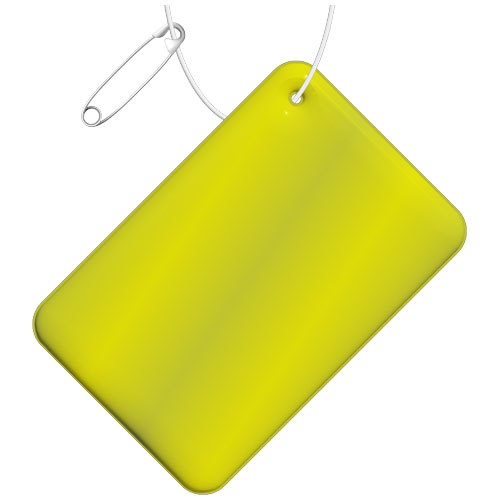 Attache réfléchissante rectangulaire en PVC H-10 RFX™, petit modèle