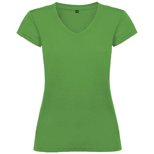T-shirt Victoria à col en V et manches courtes pour femme