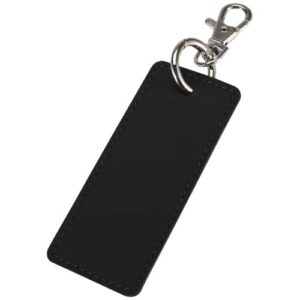 Porte-clés rectangulaire à breloques en matériaux recyclés certifié GRS Resi Plus