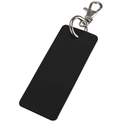 Porte-clés rectangulaire à breloques en matériaux recyclés certifié GRS Resi Plus