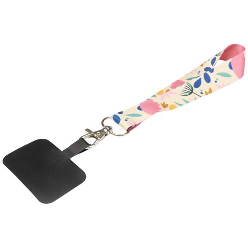 Mini-tour de cou en RPET avec sublimation et support de téléphone Gaby