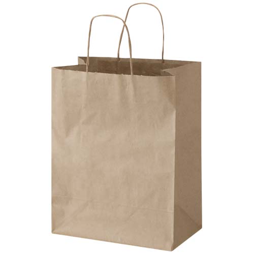 Sac en papier Kraft 80 à 90 g/m2 avec poignées torsadées 25 x 15 x 32 cm