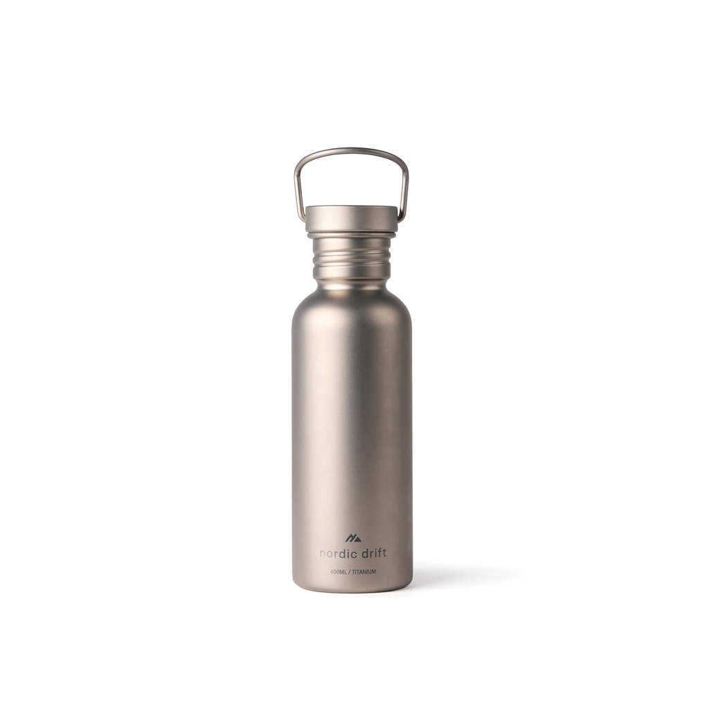 Bouteille d'eau 600ml ultra légère titane Nordic Drift Trail