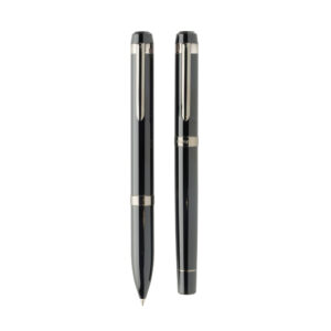 Coffret de stylos en acier recyclé Swiss Peak OSLO