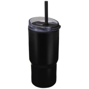 Gobelet isotherme à double paroi Westin 540 ml en RCS recyclé, avec paille