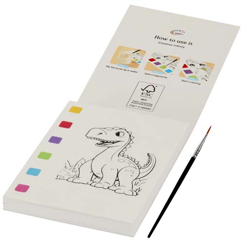 Livre de coloriage Quell et set de crayons pinceaux à eau