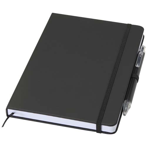 Ensemble comprenant un cahier en papier recyclé Spectrum A5 et un stylo à bille